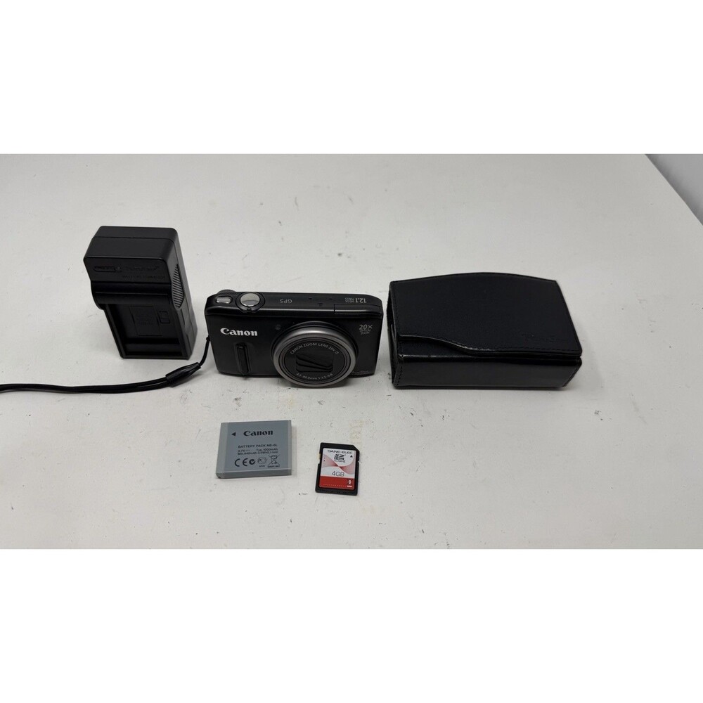 Canon PowerShot SX260 HS Digital Camera Bundle - Great Condition W/Case
